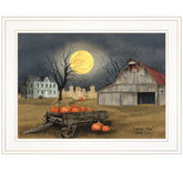 Harvest Moon 5 White Framed Print Wall Art